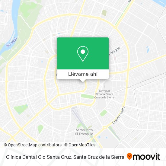 Mapa de Clínica Dental Cio Santa Cruz