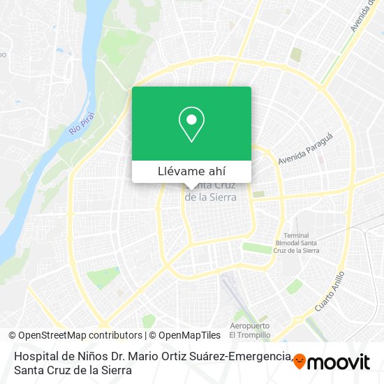 Mapa de Hospital de Niños Dr. Mario Ortiz Suárez-Emergencia