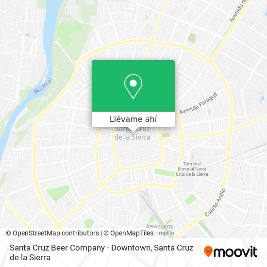 Mapa de Santa Cruz Beer Company - Downtown