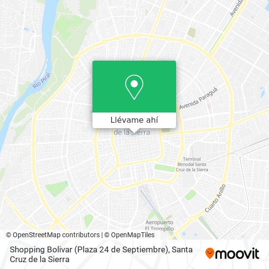 Mapa de Shopping Bolivar (Plaza 24 de Septiembre)