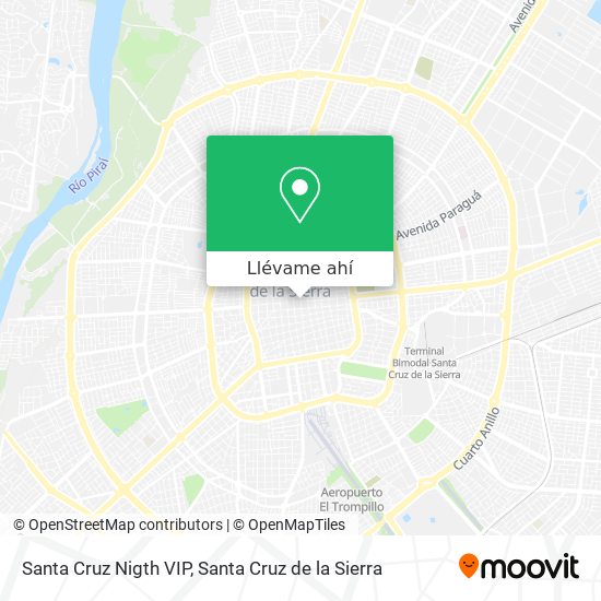 Mapa de Santa Cruz Nigth VIP
