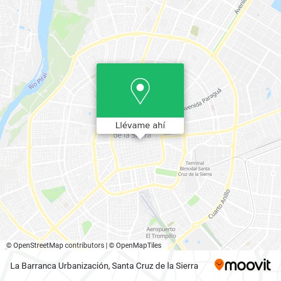 Mapa de La Barranca Urbanización