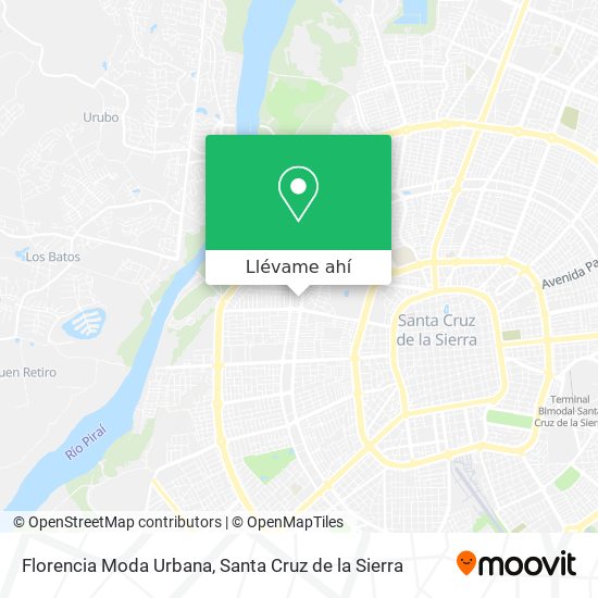 Mapa de Florencia Moda Urbana