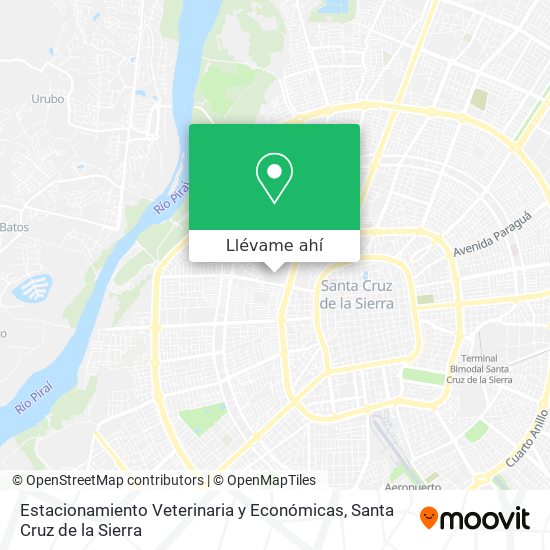 Mapa de Estacionamiento Veterinaria y Económicas