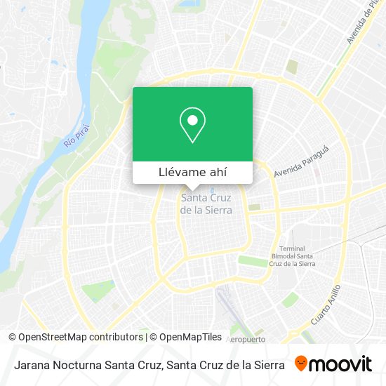 Mapa de Jarana Nocturna Santa Cruz