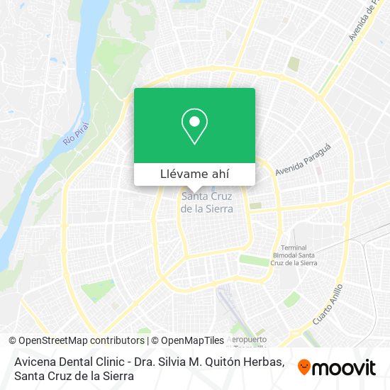 Mapa de Avicena Dental Clinic - Dra. Silvia M. Quitón Herbas