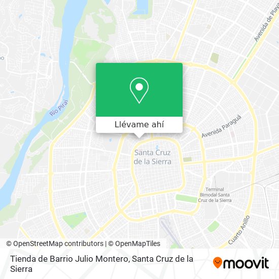 Mapa de Tienda de Barrio Julio Montero