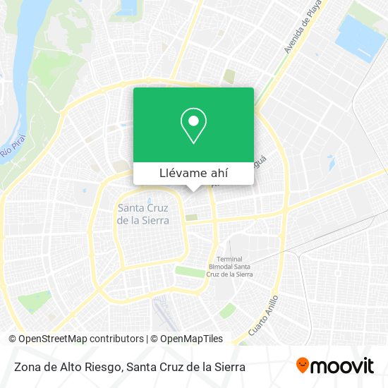 Mapa de Zona de Alto Riesgo