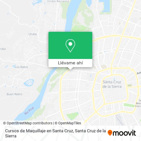 Mapa de Cursos de Maquillaje en Santa Cruz