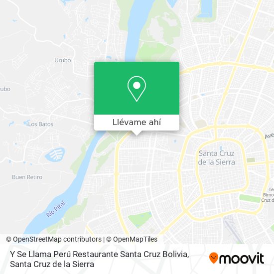 Mapa de Y Se Llama Perú Restaurante Santa Cruz Bolivia