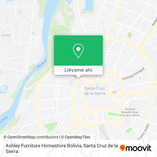 Mapa de Ashley Furniture Homestore Bolivia