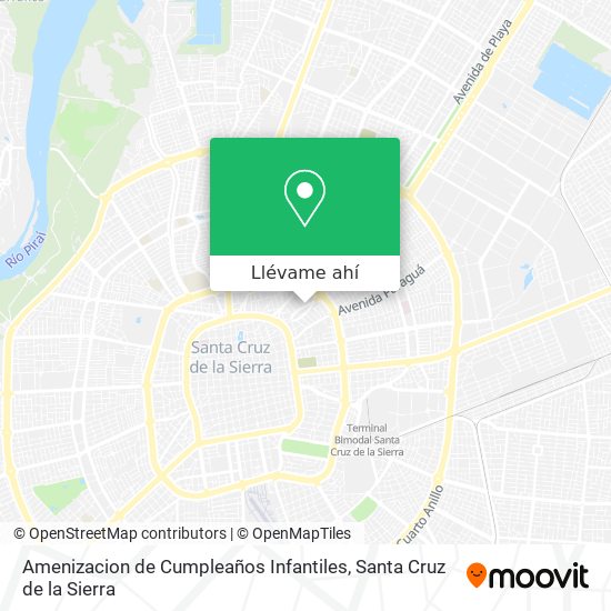 Mapa de Amenizacion de Cumpleaños Infantiles