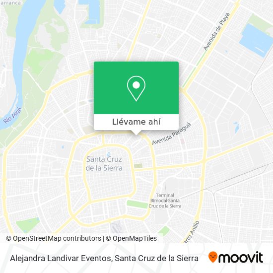 Mapa de Alejandra Landivar Eventos