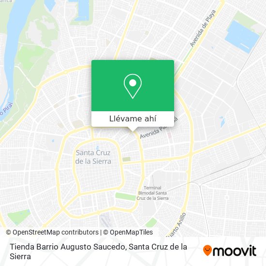 Mapa de Tienda Barrio Augusto Saucedo