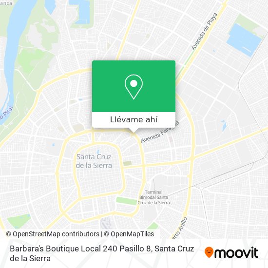 Mapa de Barbara's Boutique Local 240 Pasillo 8
