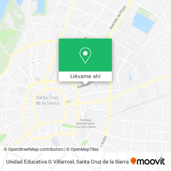 Mapa de Unidad Educativa G Villarroel