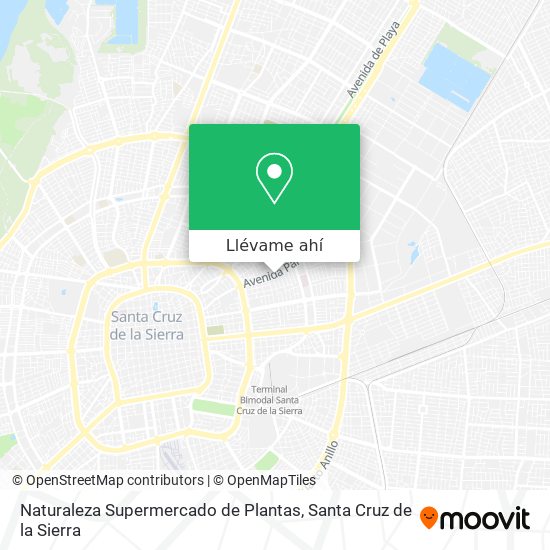 Mapa de Naturaleza Supermercado de Plantas