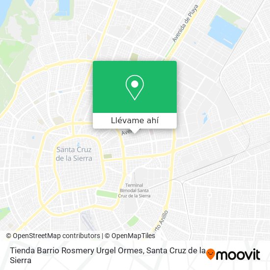 Mapa de Tienda Barrio Rosmery Urgel Ormes