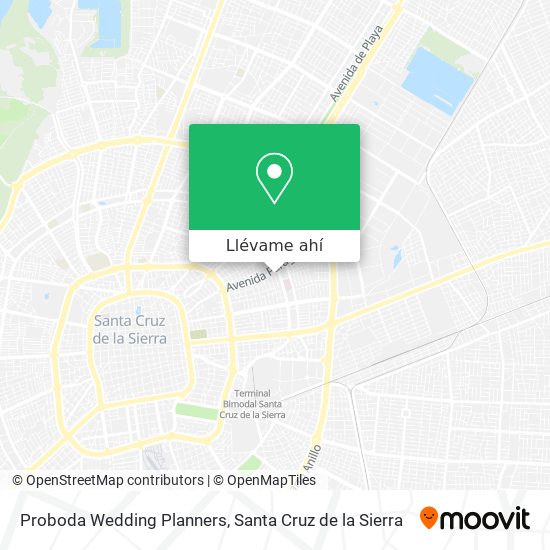 Mapa de Proboda Wedding Planners