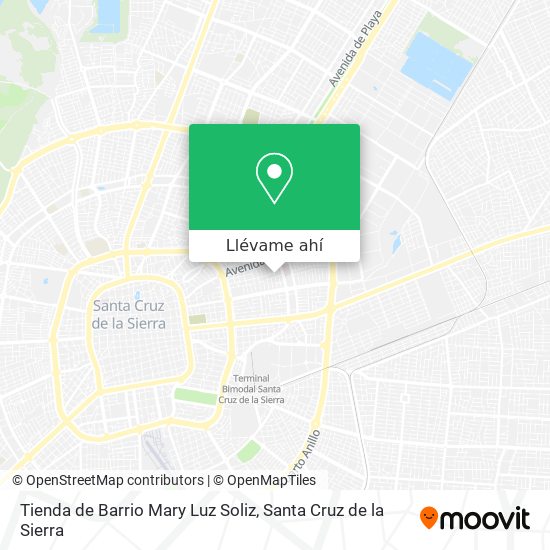 Mapa de Tienda de Barrio Mary Luz Soliz