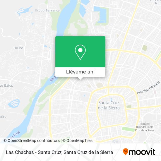 Mapa de Las Chachas - Santa Cruz