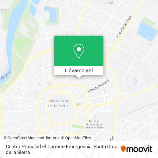Mapa de Centro Prosalud El Carmen-Emergencia