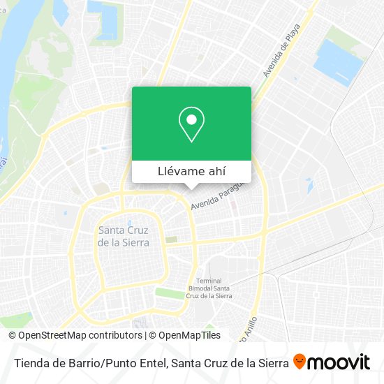 Mapa de Tienda de Barrio/Punto Entel