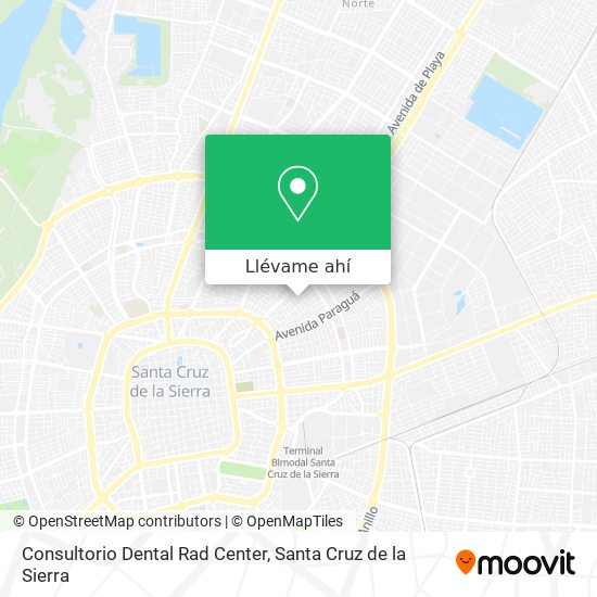 Mapa de Consultorio Dental Rad Center