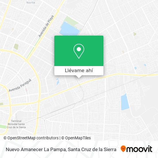 Mapa de Nuevo Amanecer La Pampa