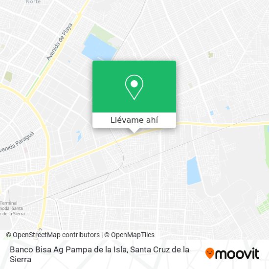 Mapa de Banco Bisa Ag Pampa de la Isla