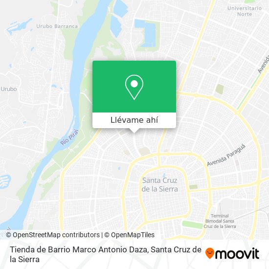 Mapa de Tienda de Barrio Marco Antonio Daza
