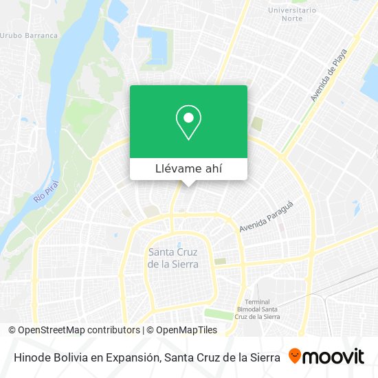 Mapa de Hinode Bolivia en Expansión