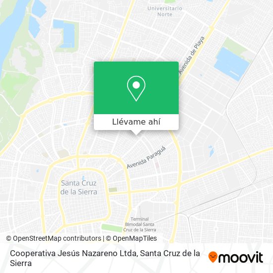 Mapa de Cooperativa Jesús Nazareno Ltda