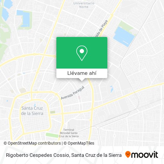 Mapa de Rigoberto Cespedes Cossio
