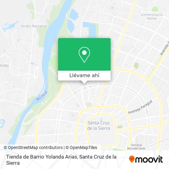 Mapa de Tienda de Barrio Yolanda Arias