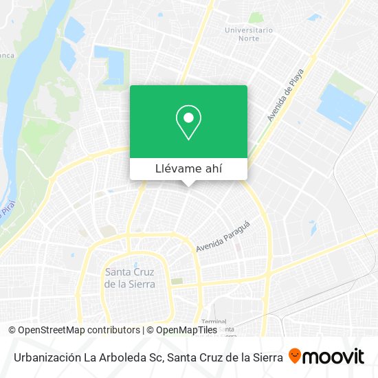 Mapa de Urbanización La Arboleda Sc