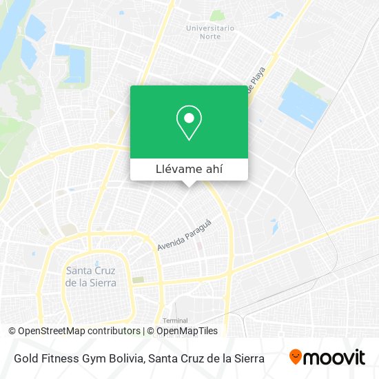 Mapa de Gold Fitness Gym Bolivia