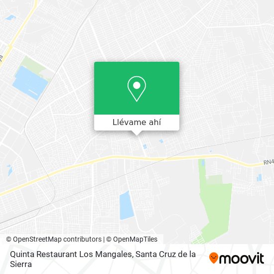 Mapa de Quinta Restaurant Los Mangales