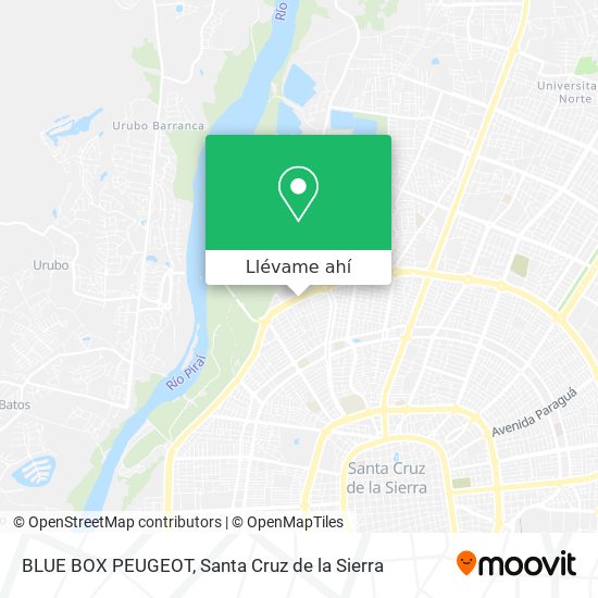 Mapa de BLUE BOX PEUGEOT