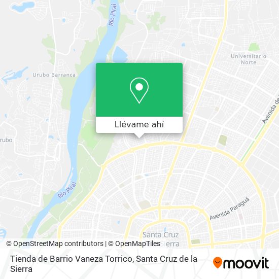 Mapa de Tienda de Barrio Vaneza Torrico