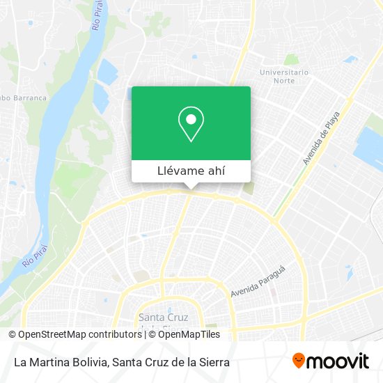 Mapa de La Martina Bolivia