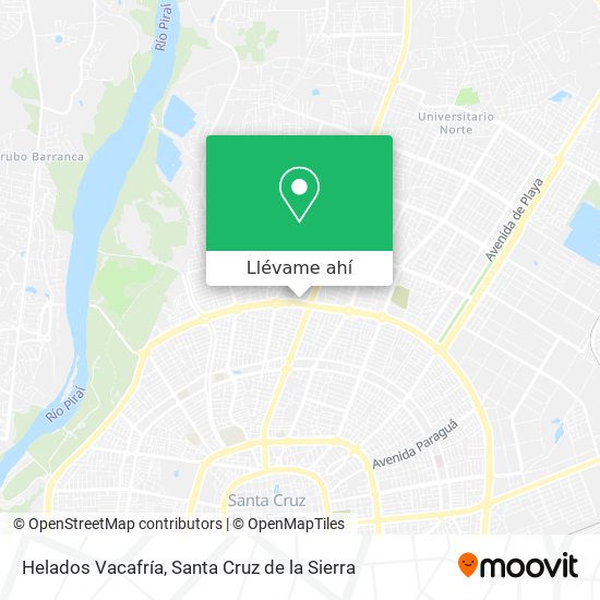 Mapa de Helados Vacafría