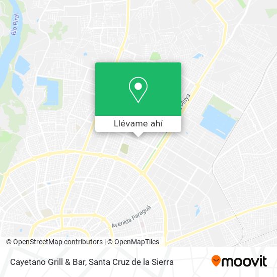 Mapa de Cayetano Grill & Bar