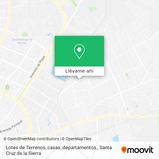 Cómo llegar a Lotes de Terrenos, casas, departamentos. en Santa Cruz De La  Sierra en Autobús?