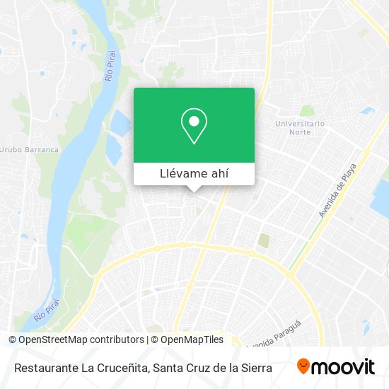 Mapa de Restaurante La Cruceñita