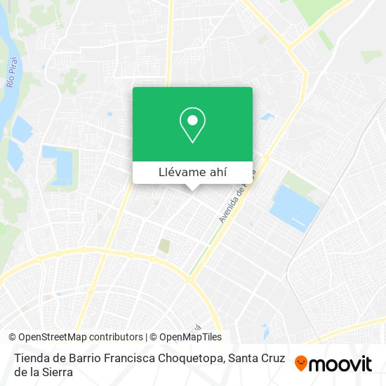 Mapa de Tienda de Barrio Francisca Choquetopa