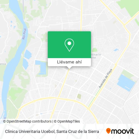 Mapa de Clinica Univeritaria Ucebol