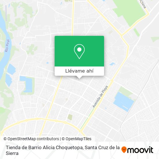 Mapa de Tienda de Barrio Alicia Choquetopa