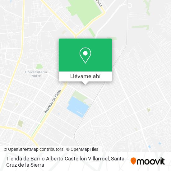 Mapa de Tienda de Barrio Alberto Castellon Villarroel