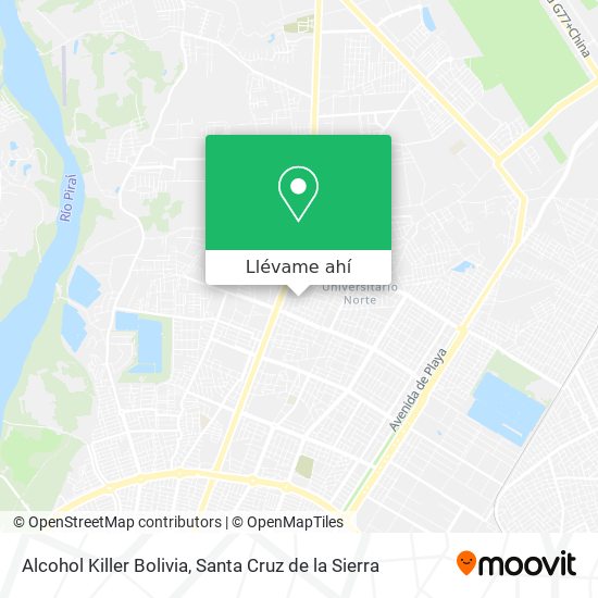 Mapa de Alcohol Killer Bolivia